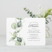 Eucalyptus Greenery Modern Vrijgezellenfeest Kaart (Staand voorkant)