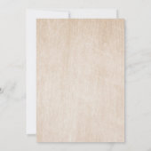 Eucalyptus Greenery Modern Wood Geometric Weddensc Kaart (Achterkant)