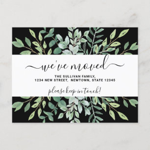 Eucalyptus Greenery Moving Announcement Briefkaart