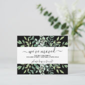 Eucalyptus Greenery Moving Announcement Briefkaart (Staand voorkant)