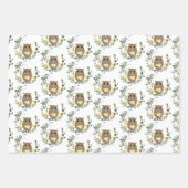 Eucalyptus Greenery Owls Inpakpapier Vel (Voorkant 3)