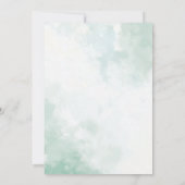 Eucalyptus Greenery Peanut Elephant Baby shower Kaart (Achterkant)