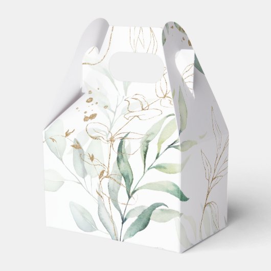 Eucalyptus Greenery Personaliseer de voordeur Bedankdoosjes (Achterkant)