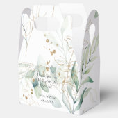 Eucalyptus Greenery Personaliseer de voordeur Bedankdoosjes (Geopend)