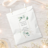 Eucalyptus greenery personaliseert loten bedankzakje (Geknipt)