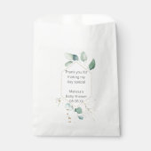 Eucalyptus greenery personaliseert loten bedankzakje (Voorkant)