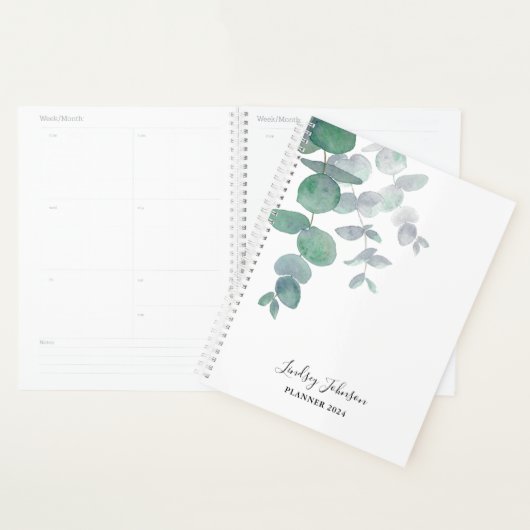 Eucalyptus Greenery Personalized 2022 2023 Planner (Display)