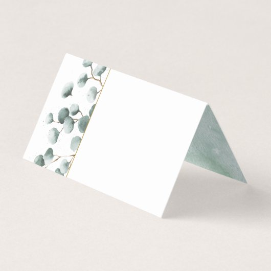 Eucalyptus Greenery Place kaarten (Voorkant)