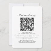 Eucalyptus Greenery QR Code All in One Weddenschap Kaart (Achterkant)