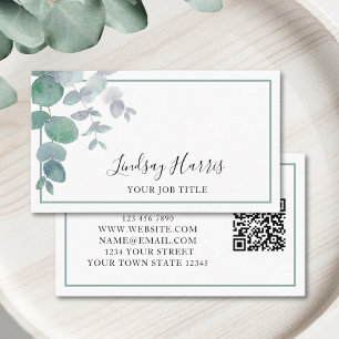 Eucalyptus Greenery QR Code Visitekaartje