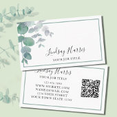 Eucalyptus Greenery QR Code Visitekaartje