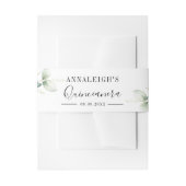 Eucalyptus Greenery Quinceanera 15e verjaardag Uitnodigingen Wikkel (Voorkant Voorbeeld)