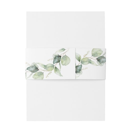 Eucalyptus Greenery Quinceanera 15e verjaardag Uitnodigingen Wikkel (Achterkant Voorbeeld)