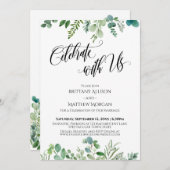 Eucalyptus Greenery Reception Kaart (Voorkant / Achterkant)