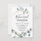 Eucalyptus Greenery Repetitie Diner Nodig Kaart (Voorkant)
