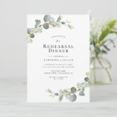 eucalyptus greenery - repetitie tijdens het diner  kaart (Staand voorkant)