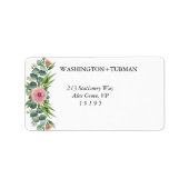 Eucalyptus Greenery Retour Adres Label Leveringen (Voorkant)