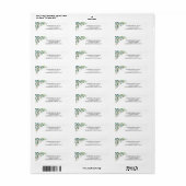 Eucalyptus Greenery Return Address Etiket (Full Sheet)