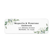 Eucalyptus Greenery Return Address Label (Voorkant)