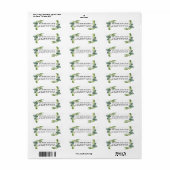Eucalyptus Greenery Return Address Label (Full Sheet)