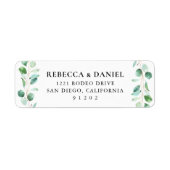 Eucalyptus Greenery Return Address Label (Voorkant)