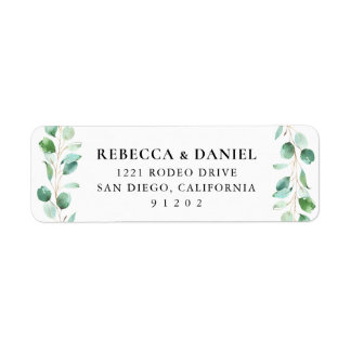 Eucalyptus Greenery Return Address Label