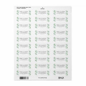 Eucalyptus Greenery Return Address Label (Full Sheet)