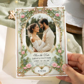 Eucalyptus Greenery Roze Bloemen Save the Date Kaart