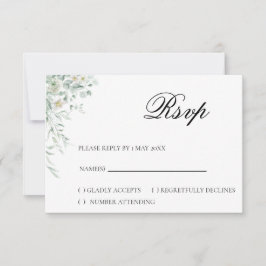 Eucalyptus Greenery RSVP Card Kaartje