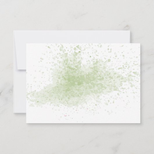 Eucalyptus Greenery RSVP Wedding Response Kaart (Achterkant)