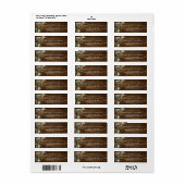 Eucalyptus Greenery Rustic Country Weddenschap Etiket (Full Sheet)