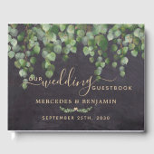 Eucalyptus Greenery Rustic Wedding Gastenboek (Voorkant)