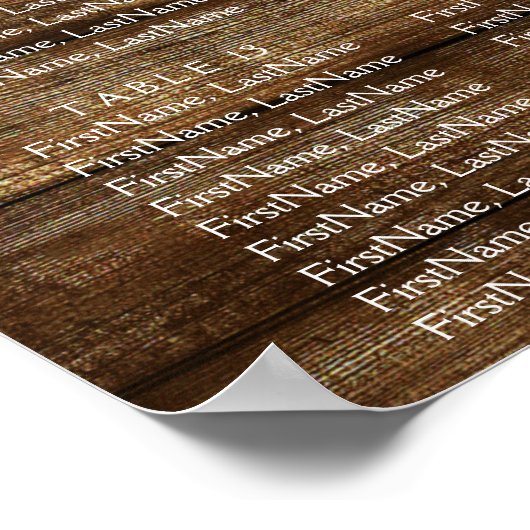 Eucalyptus Greenery Rustic Wood Weddenschap Poster (Hoek)