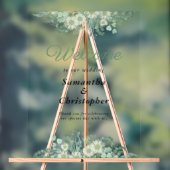 Eucalyptus Greenery Sage Green Weddenschap Welkom Acryl Bord (Neutraal)