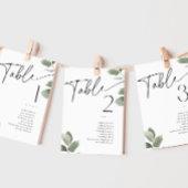 Eucalyptus Greenery Sage Groene Tafel Naam Kaart