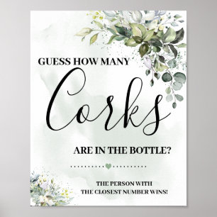 Eucalyptus greenery sappend hoeveel kurken tekenen poster