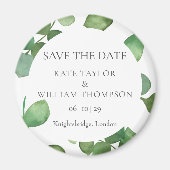 Eucalyptus Greenery Save the Date Magneet (Voorkant)