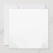 Eucalyptus Greenery Script Botanical Baby shower Kaart (Achterkant)