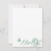 Eucalyptus Greenery Script Botanical Vrijgezellenf Kaart (Achterkant)