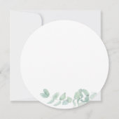 Eucalyptus Greenery Script Botanical Vrijgezellenf Kaart (Achterkant)