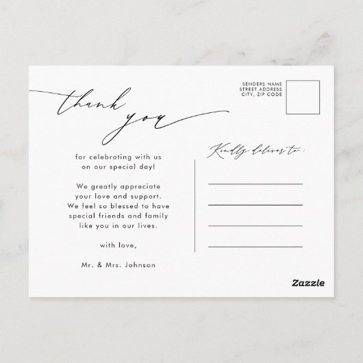 Eucalyptus Greenery Script Photo Weddenschap Bedan Briefkaart (Achterkant)