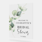 Eucalyptus Greenery Script Vrijgezellenfeest Welko Acryl Bord (Hoek)