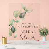 Eucalyptus Greenery Script Vrijgezellenfeest Welko Acryl Bord (Huwelijk)