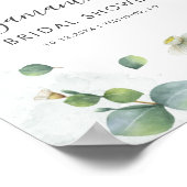 Eucalyptus Greenery Script Vrijgezellenfeest Welko Poster (Hoek)