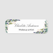 Eucalyptus greenery script zakenmedewerker naamplaatje (Voorkant)