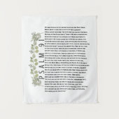 Eucalyptus Greenery Scripture Art Psalm 91 Wandkleed (Voorkant)