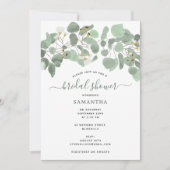 Eucalyptus Greenery Silver Dollar Vrijgezellenfees Kaart (Voorkant)