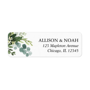 Eucalyptus greenery simpele elegante bruiloft etiket