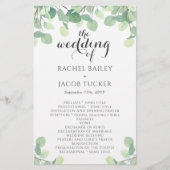 Eucalyptus Greenery Simple Script Weddenschap (Voorkant)