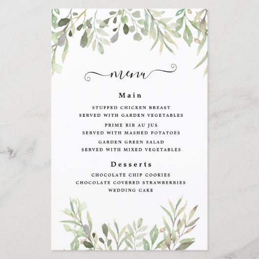 Eucalyptus Greenery Simple Wedding (Voorkant)